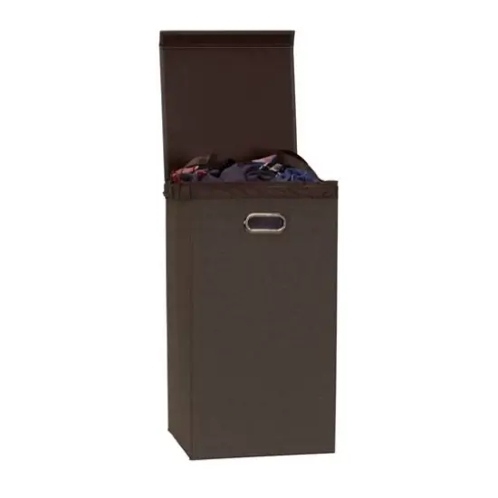 Household Essentials 26" Laundry Hamper with Lid Cobblestone {7}