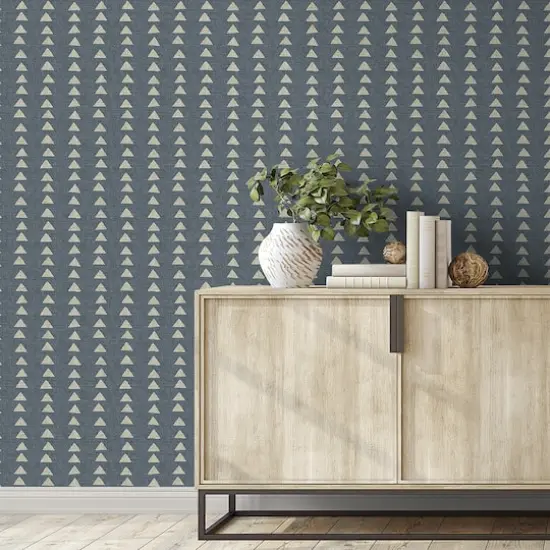 Surface Style Nomadic Triangle Peel & Stick Wallpaper Slate {4}