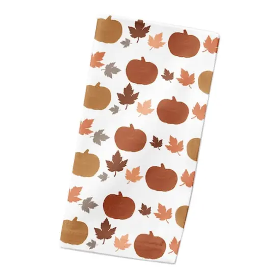 Simple Fall Icons Pattern Cotton Twill Napkin {3}