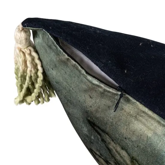 Hello Honey&reg; Aqua Serenity Velvet Tassel Pillow {7}