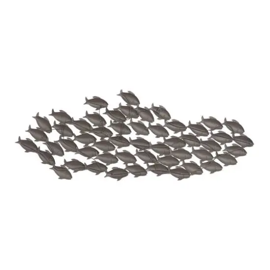 Dark Brown Metal Coastal Fish Wall D&eacute;cor {7}