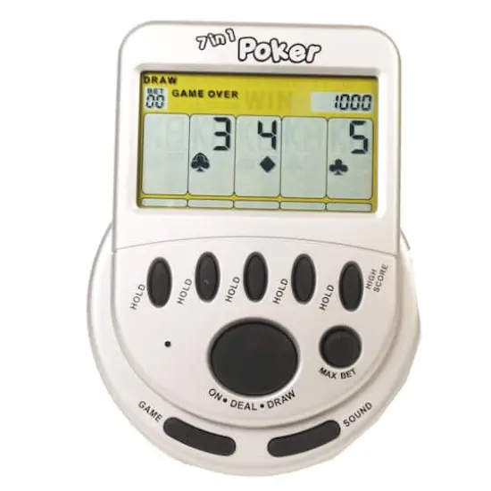 Classic Mega Screen 7-in-1 Poker Handheld Game {1}