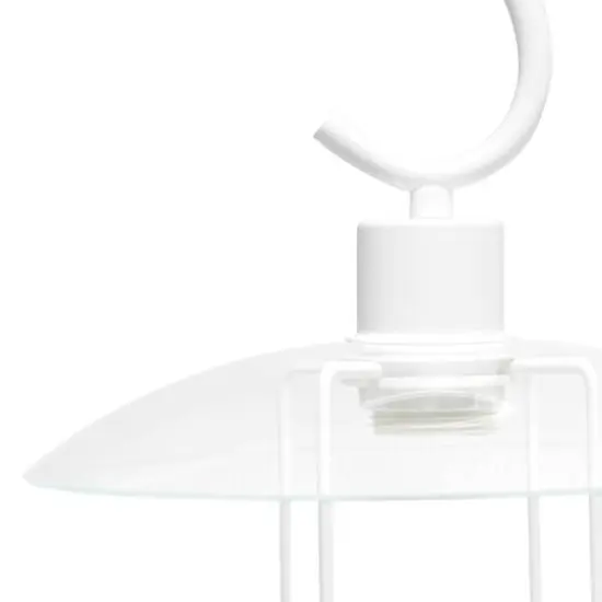 Lalia Home Modern Metal Scroll Table Lamp White {8}