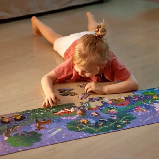 Hape Giant Magic Forest Glow-In-The-Dark Puzzle {4}