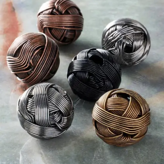 Multicolor Precious Metal Wire Beads, 25mm by Bead Landing&trade; {3}