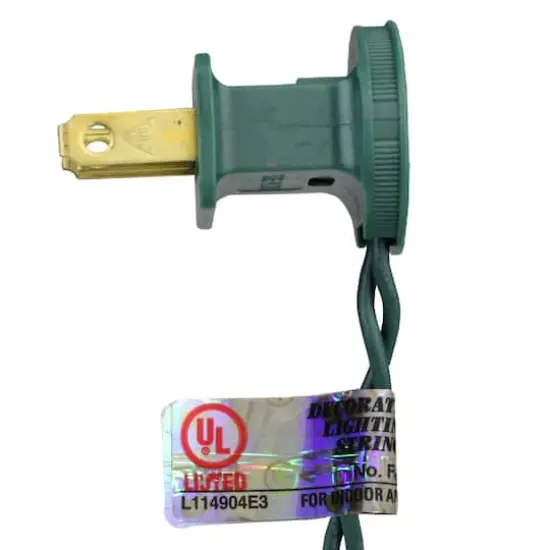 50ct. White Twinkle Flame Tip C5 Mini Christmas Light Set {3}