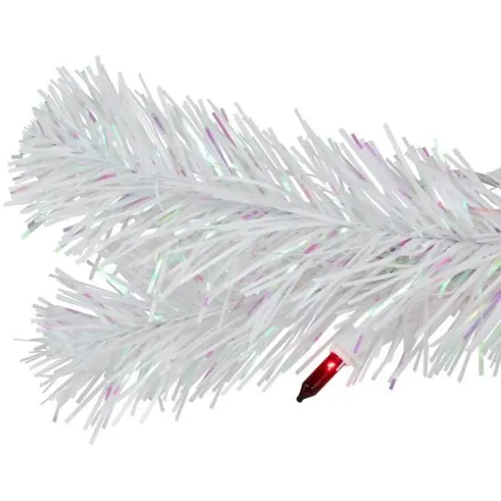 2ft. Pre-Lit White Rockport Pine Artificial Christmas Tree, Multicolor Lights {6}