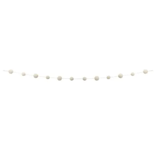 6ft. Ivory Pom Pom String Garlands, 2ct. {3}
