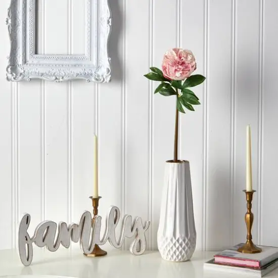 Light Pink Peony Artificial Flower Stem, 3ct. {4}