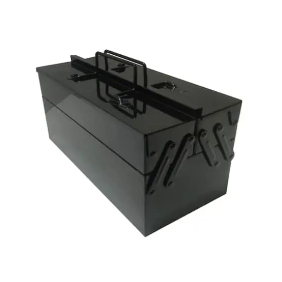 Medium Metal Storage Box by Artist's Loft&trade; Black {3}