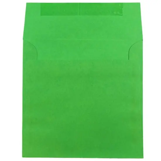 JAM Paper 8.5" x 8.5" Green Square Colored Invitation Envelopes, 25ct. {3}