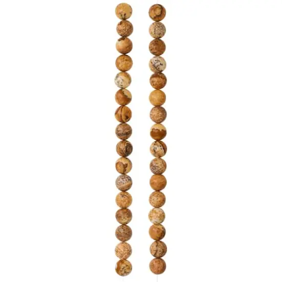 Natural Picture Jasper Round Beads, 8mm by Bead Landing&trade; {3}