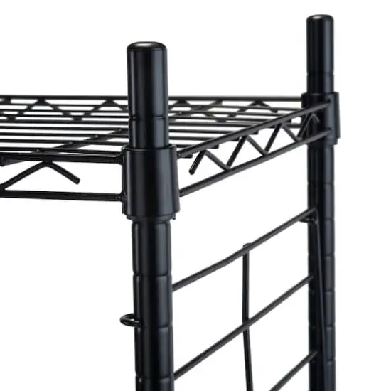 Organize it All Black Steel Etagere Adjustable Shelves {5}