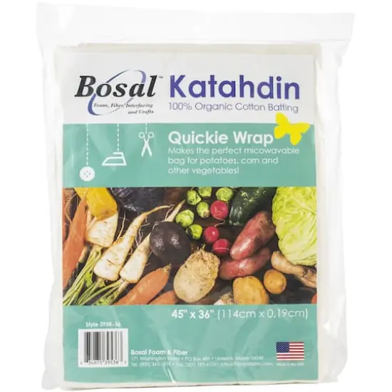 Bosal Katahdin Cotton Batting Quickie Wrap, 45" x 36" {1}