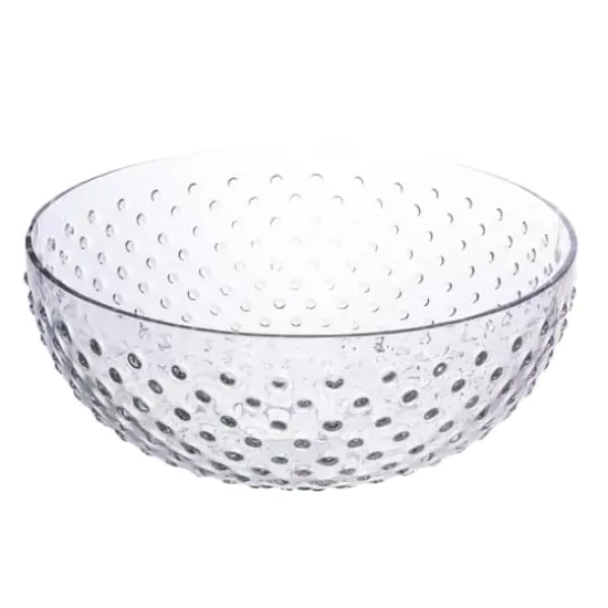 Hello Honey&reg; 12" Clear Hobnail Round Glass Serving Bowl {1}