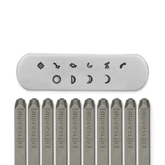 ImpressArt&reg; 3mm & 4mm Celestial Metal Stamps Pack {3}