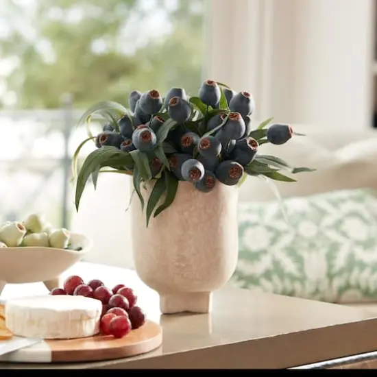 14" Blue Pod Foliage Bundles, 2ct. {4}