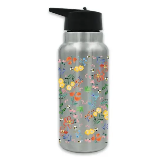 Cheery Floral and Bee Pattern 32oz. Tumbler {3}
