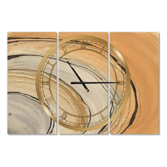 Designart 'Glam Canion Ii Modern Multipanel Wall Clock {1}