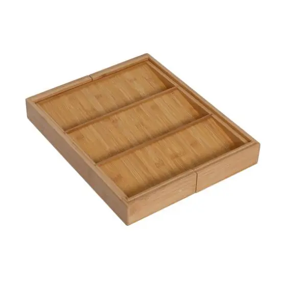 Honey Can Do Natural Adjustable Bamboo Drawer Organizer {5}