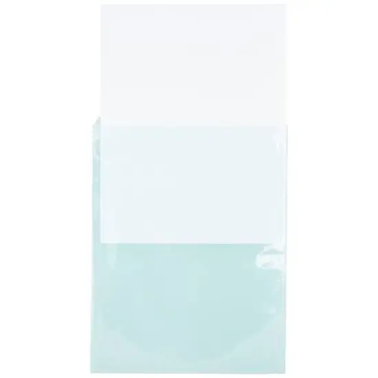 JAM Paper 8.93" x 11.25" Self Adhesive Closure Cello Sleeves, 100ct. Aqua {6}