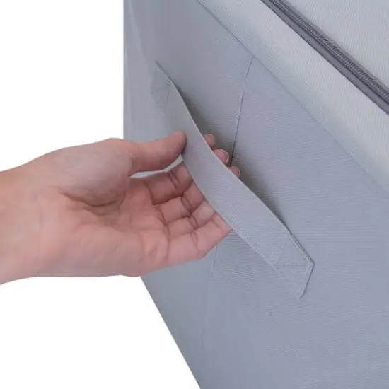 Simplify Gray Collapsible Storage Box with Handles {10}