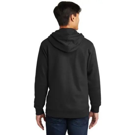 Port & Company&reg; Fan Favorite Fleece Full-Zip Hooded Sweatshirt Jet Black {6}