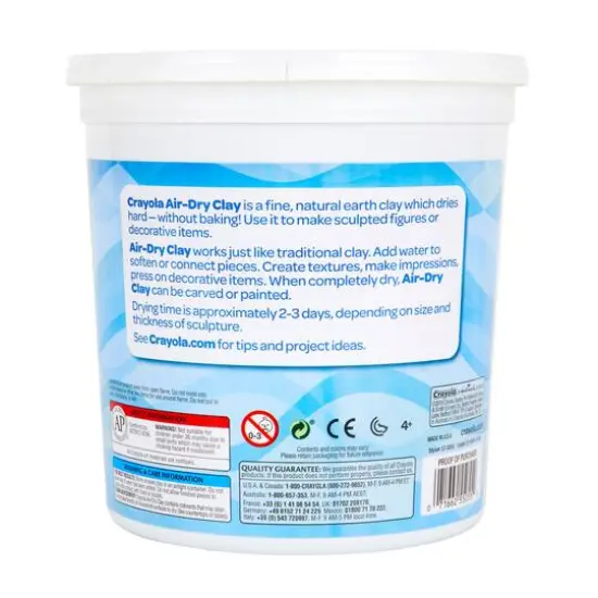 Crayola&reg; 5 lb. White Air-Dry Clay Tub, 2ct. {6}