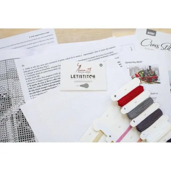 Luca-S Santa's Express Counted Cross Stitch Kit {9}