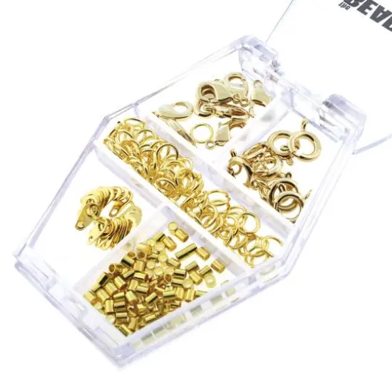 The Beadsmith® Basic Elements™ Gold-Plated Findings Assortment {6}