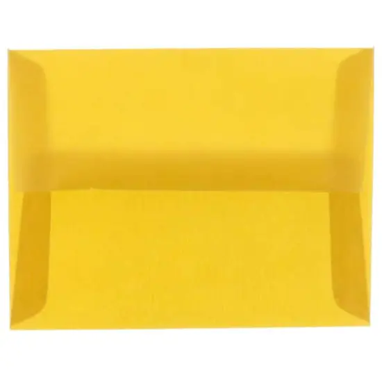 JAM Paper A10 Translucent Vellum Invitation Envelopes, 50ct. Gold {1}