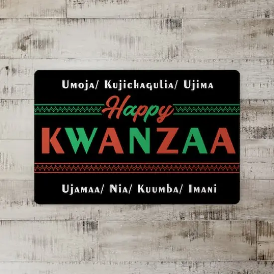 Happy Kwanzaa Floor Mat {3}