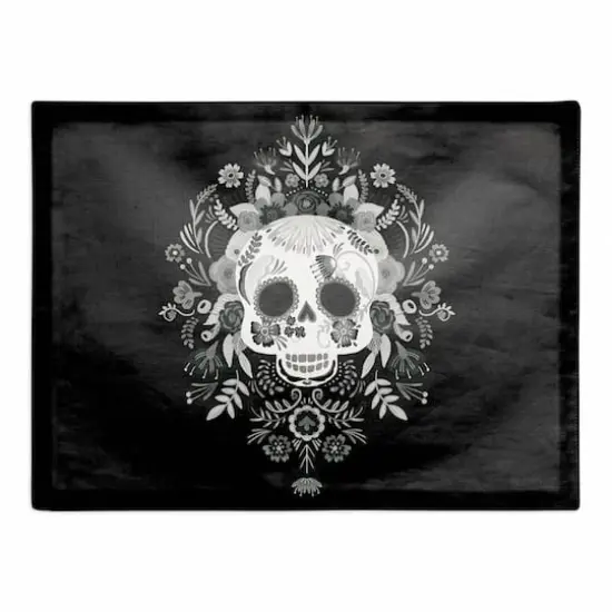 Sugar Skull 18" x 14" Cotton Twill Placemat {1}