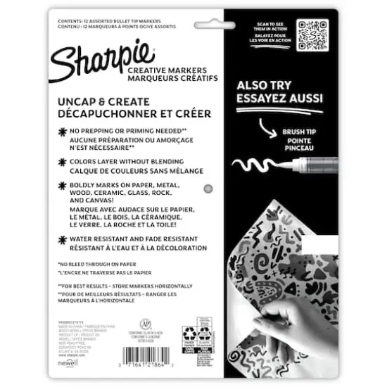 Sharpie&reg; 12 Color Bullet Tip Creative Markers {10}