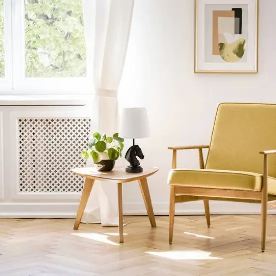 Simple Designs Chess Horse Table Lamp Dark Bronze {6}