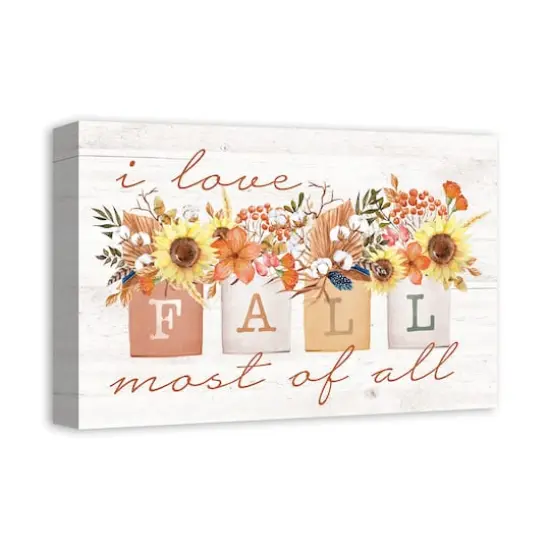 Love Fall Bouquets Canvas Wall Art {3}