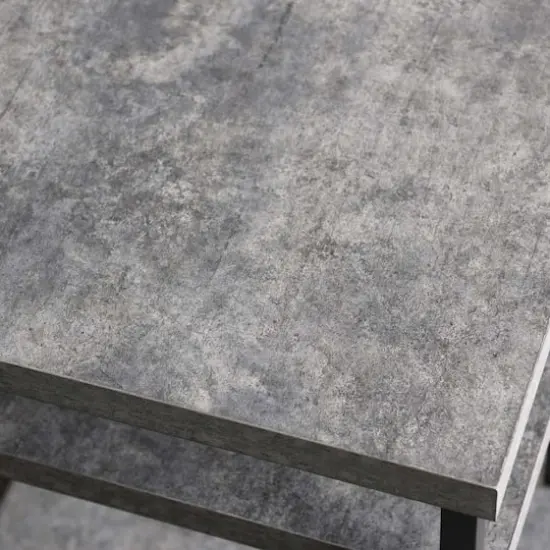 Household Essentials Jamestown 2-Shelf End Table Gray {13}