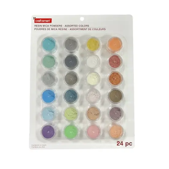 Mixed Color Resin Mica Powders by Craft Smart&reg;, 24ct. {1}