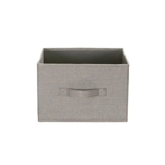 Household Essentials 11.5" Open Storage Box, 2ct. Silver {5}