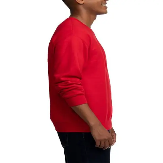 Fruit of the Loom Eversoft Fleece Crew SweatshirtRed {5}