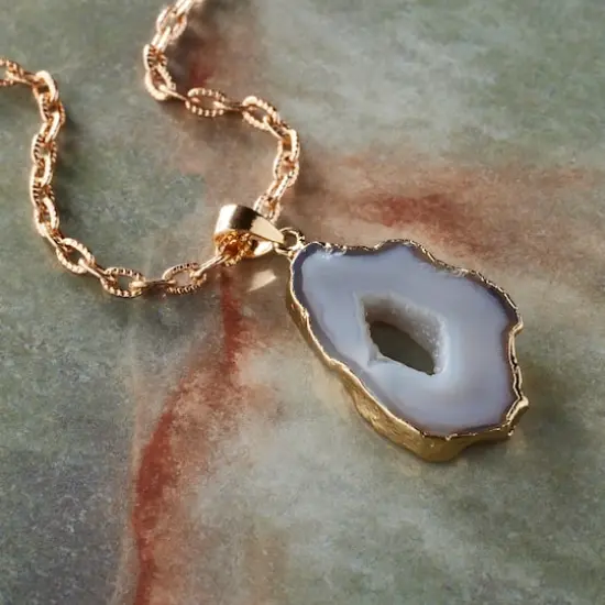 Dyed Natural Druzy Agate Pendant by Bead Landing&trade; {3}