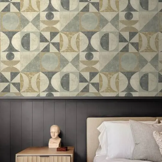 Surface Style Take Form Peel & Stick Wallpaper Pewter {7}
