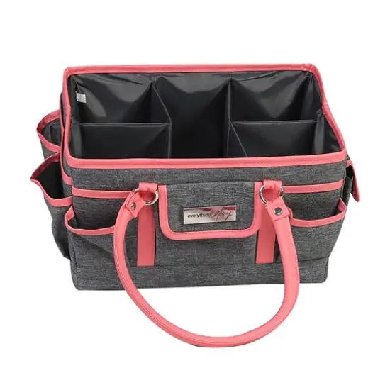 Everything Mary Coral Heather Deluxe Store & Tote Craft Organizer {3}