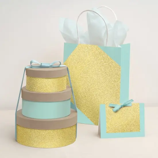 Con-Tact&reg; 18" x 6ft. Glitter FX Gold Peel N Stick Covering {5}