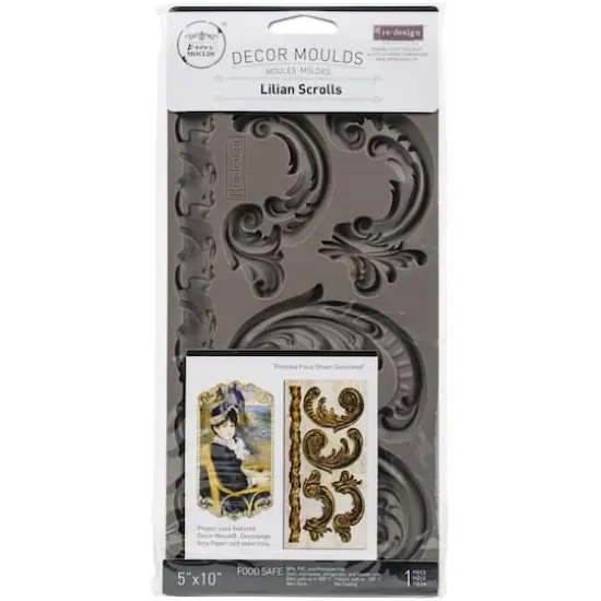 Redesign with Prima&reg; Decor Mould&reg; Lilian Scrolls Silicone Mold {1}