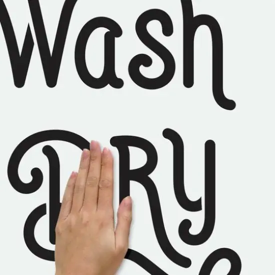 RoomMates Wash Dry Fold Repeat Peel & Stick Wall Decals {6}