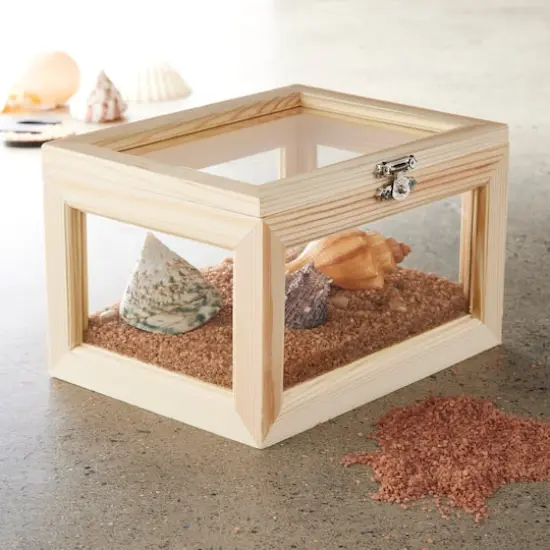 Medium Wood & Glass Box by Make Market&reg; {3}