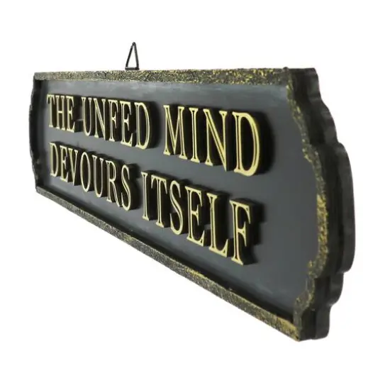 24" Black Unfed Mind Wall Sign by Ashland&reg; {4}