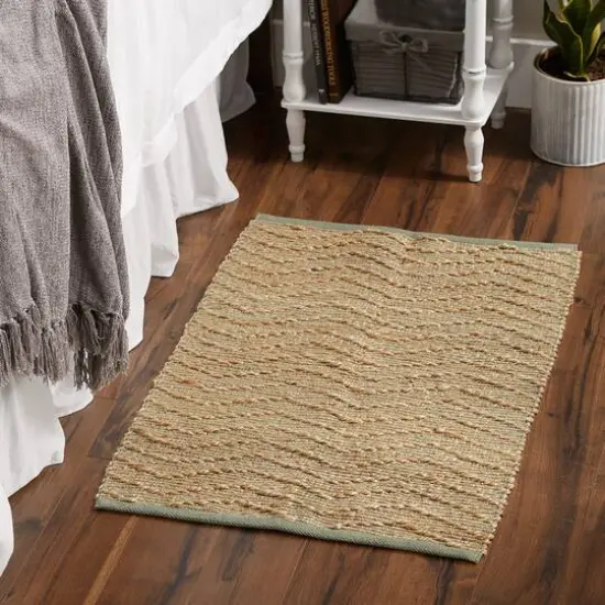 DII&reg; Artichoke With Natural Jute Chevron Hand-Loomed Rug, 2ft. x 3ft. {6}
