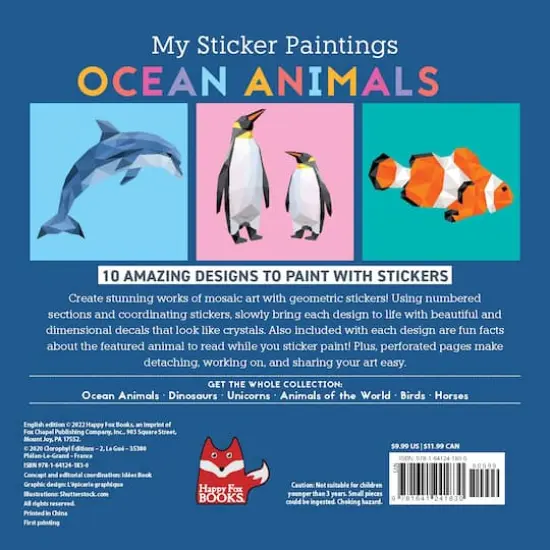 Fox Chapel Publishing My Sticker Paintings Ocean Animals Book {7}